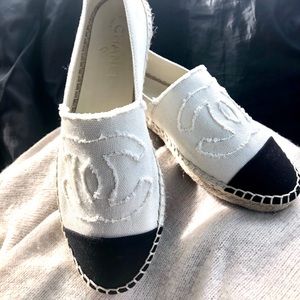 CHANEL Canvas Espadrilles
